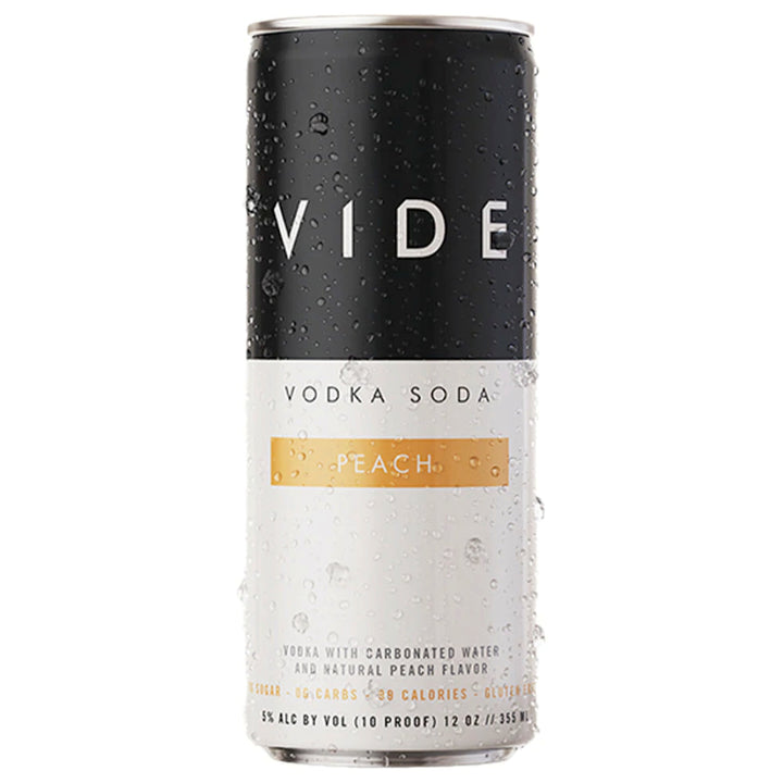 VIDE Peach Vodka Soda 4PK - Goro's Liquor