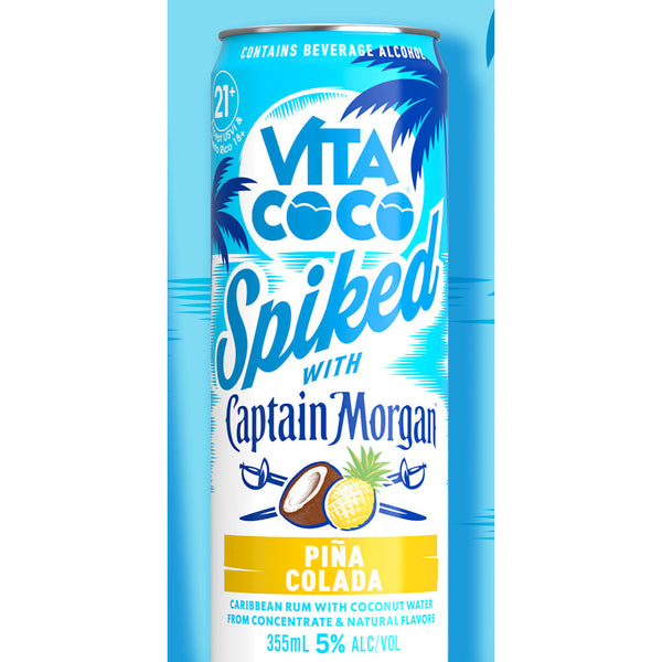 Vita Coco Spiked With Captain Morgan Piña Colada - Goro's Liquor