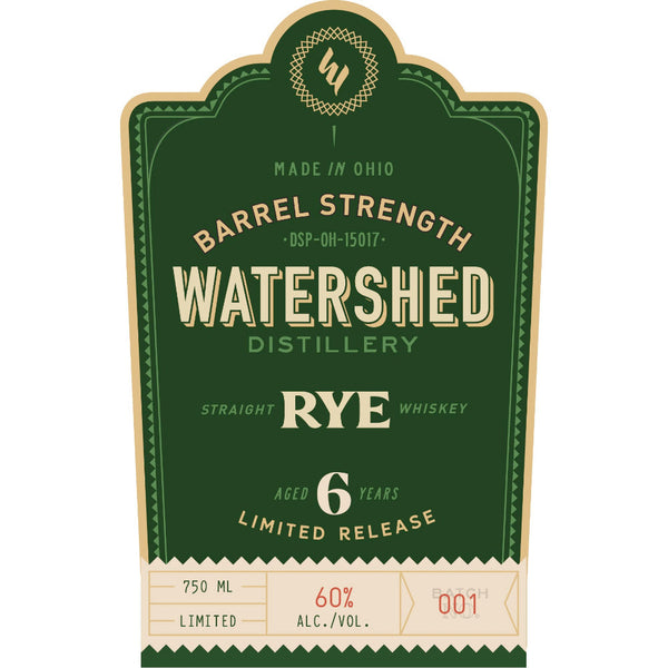 Watershed 6 Year Old Barrel Strength Rye - Goro's Liquor