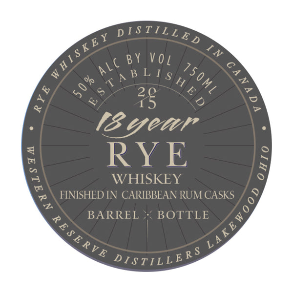 Western Reserve 18 Year Caribbean Rum Cask Finish Rye - Goro's Liquor