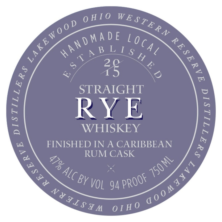 Western Reserve Caribbean Rum Cask Finished Straight Rye - Goro's Liquor