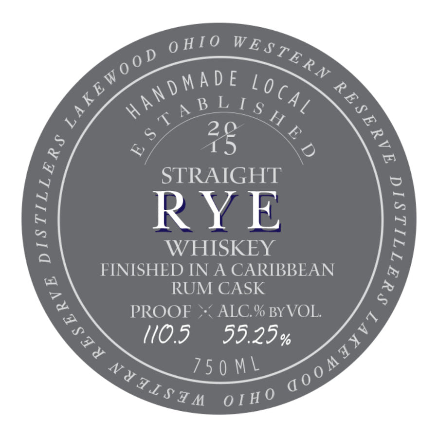 Western Reserve Cask Series Straight Rye Finished in a Caribbean Cask - Goro's Liquor