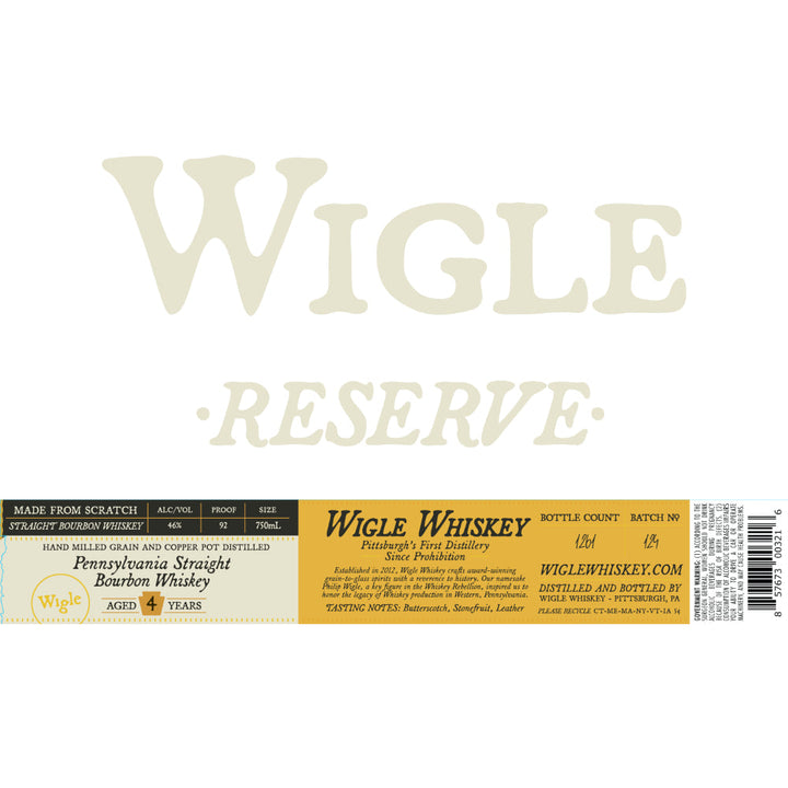 Wigle Reserve Pennsylvania Straight Bourbon - Goro's Liquor