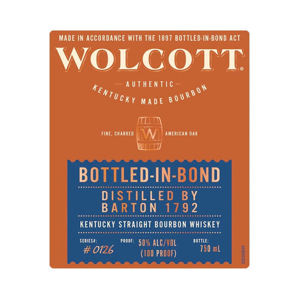 Wolcott Bottled In Bond Bourbon - Goro's Liquor