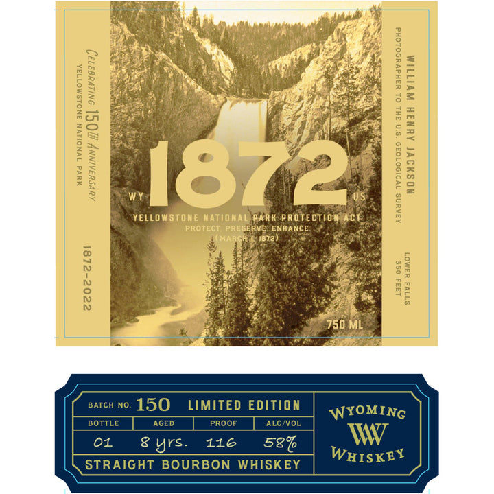 Wyoming Whiskey 1872 Straight Bourbon - Goro's Liquor