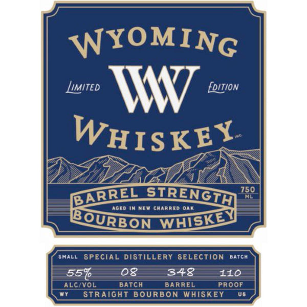 Wyoming Whiskey Barrel Strength Straight Bourbon - Goro's Liquor