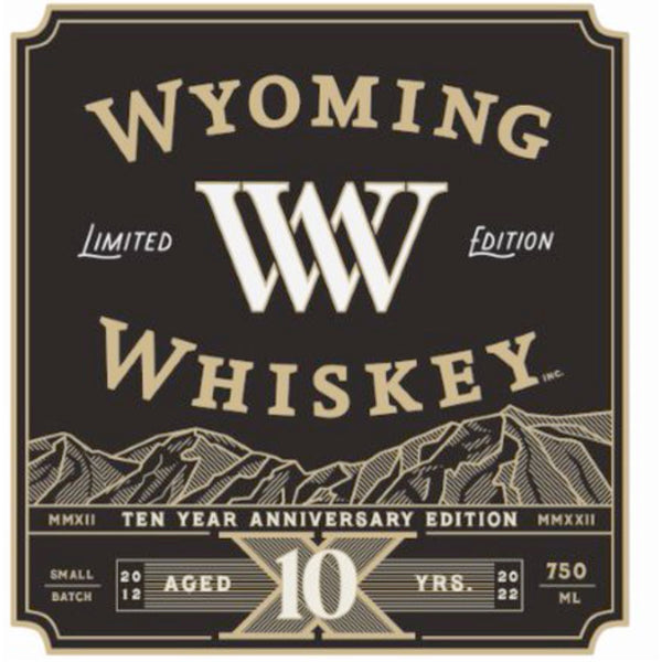 Wyoming Whiskey Ten Year Anniversary Edition Straight Bourbon - Goro's Liquor