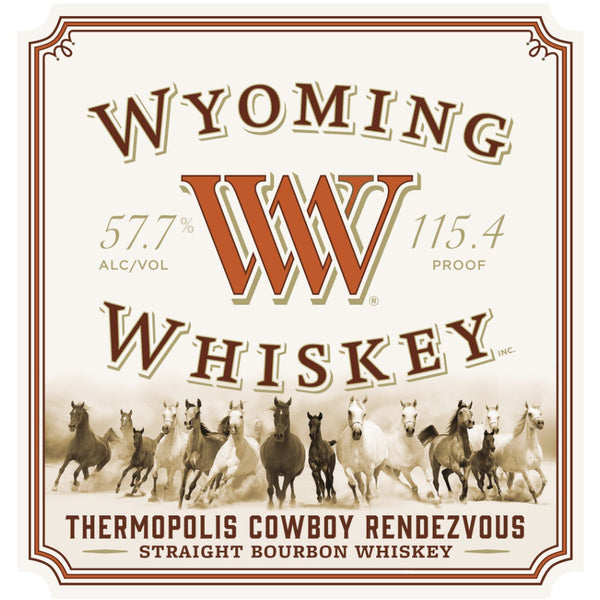 Wyoming Whiskey Thermopolis Cowboy Rendezvous - Goro's Liquor