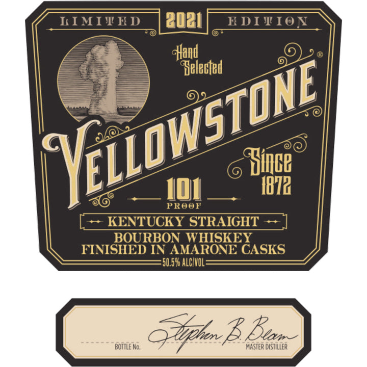 Yellowstone 101 Proof Limited Edition 2021 Finished In Amarone Barrels - Goro's Liquor