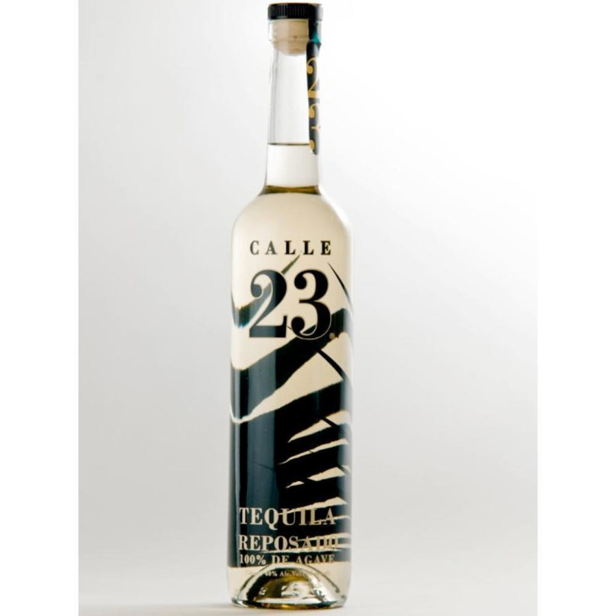 Calle 23 Reposado tequila bottle with CALLE 23 and TEQUILA REPOSADO label