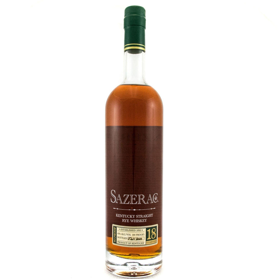 Sazerac Rye 18 Years Old 2010 Brands Sazerac