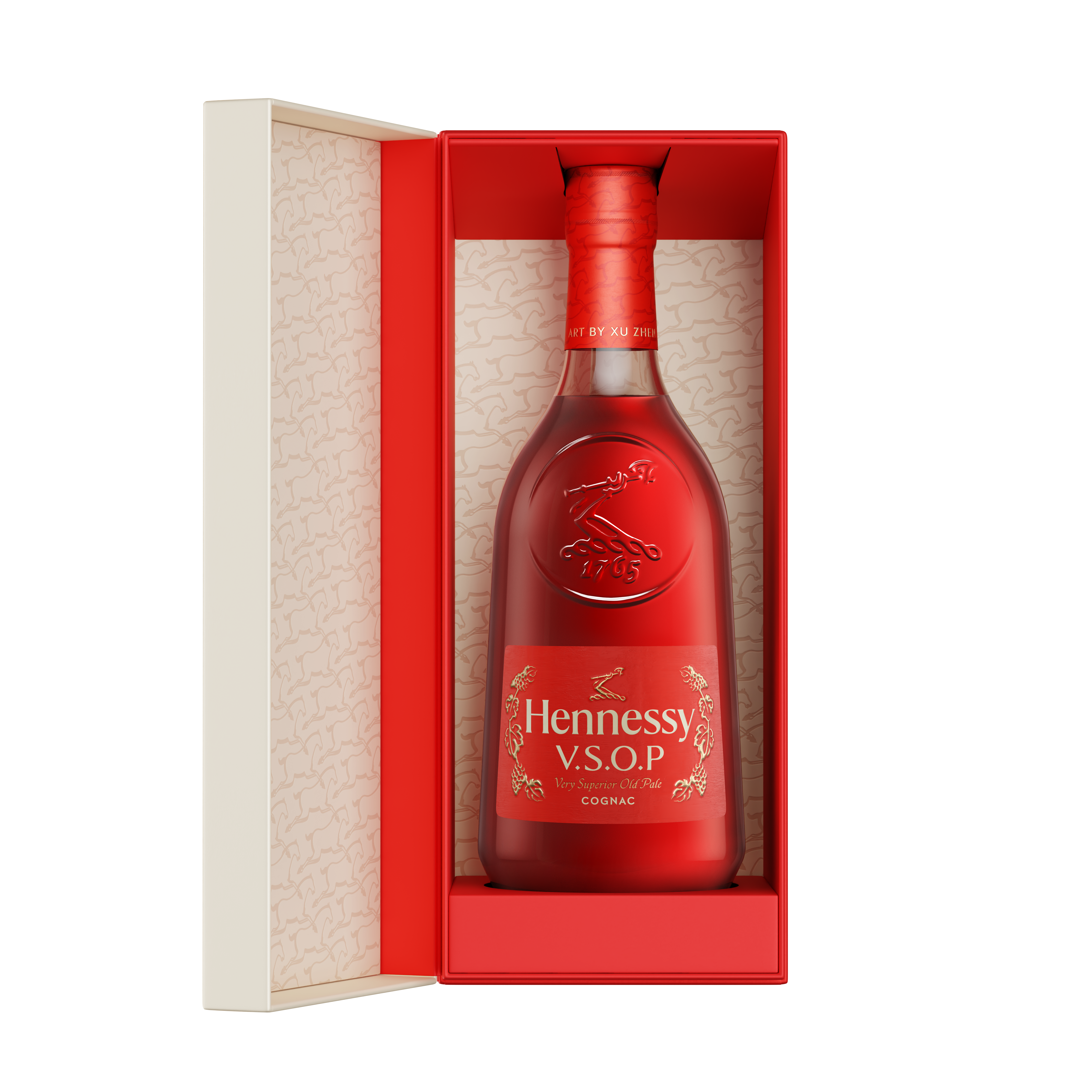 Hennessy VSOP Lunar New Year 2026 Year Of The Horse By Xu Zhen Liquor HVSOPUP CNY26 RoW 70 GB Open Bottle Noshadow 