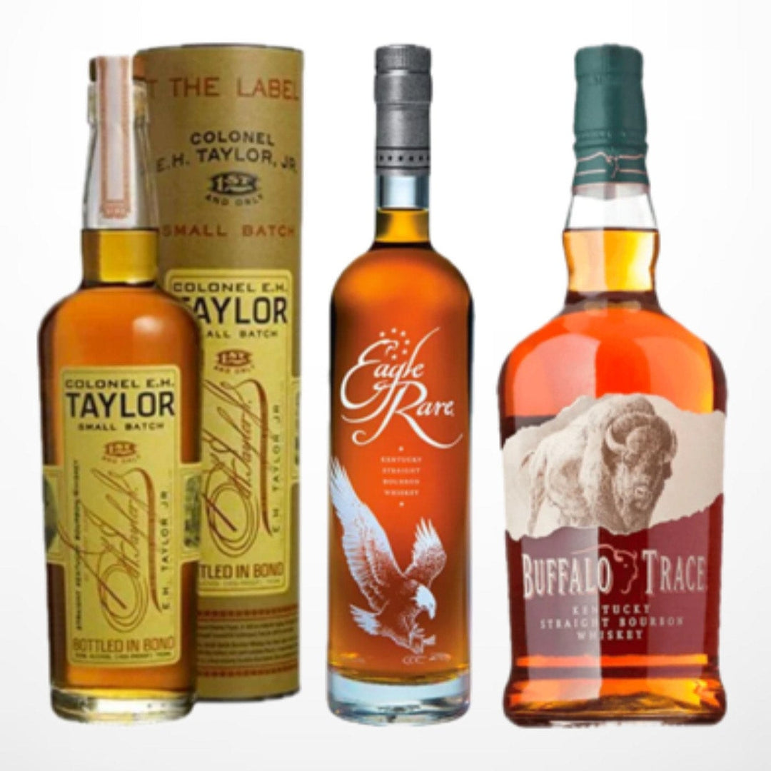 Colonel E.H. Taylor, Jr. Small Batch, Eagle Rare, Buffalo Trace Bourbon Bundle