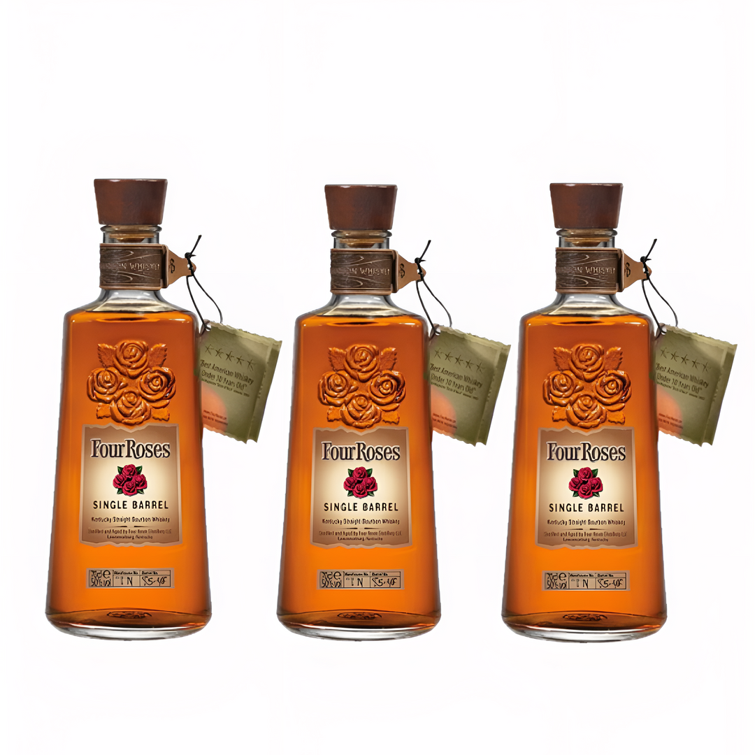 Four Roses Original Four Roses Single Barrel Kentucky Straight Bourbon Whiskey 3 Pack Bund ...