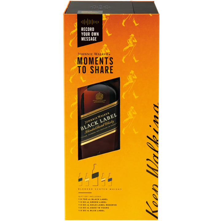 Johnnie Walker Moments To Share Voice Recorder Gift Set - Goro's Liquor