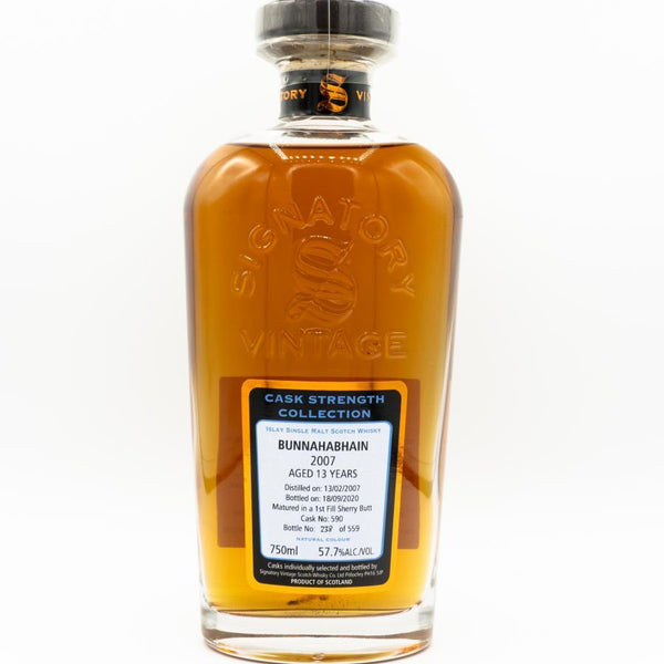 Signatory Cask Strength 2007 Bunnahabhain 13 Year Islay Single Malt Scotch Whisky - Goro's Liquor