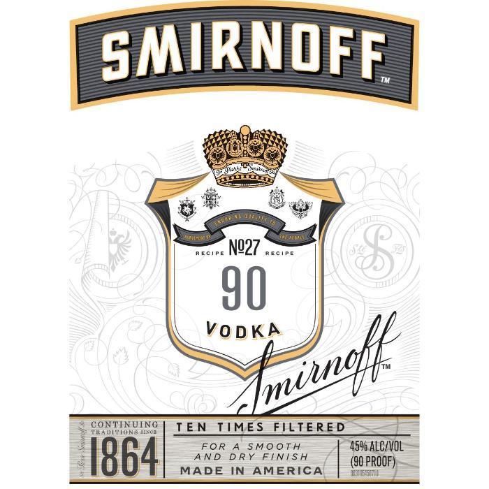 Buy Smirnoff No. 27 90 Proof Vodka online from the best online liquor store in the USA.