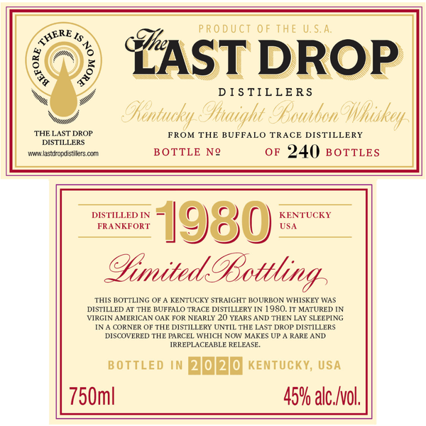 The Last Drop XIX 1980 Buffalo Trace Bourbon The Last Drop Distillers