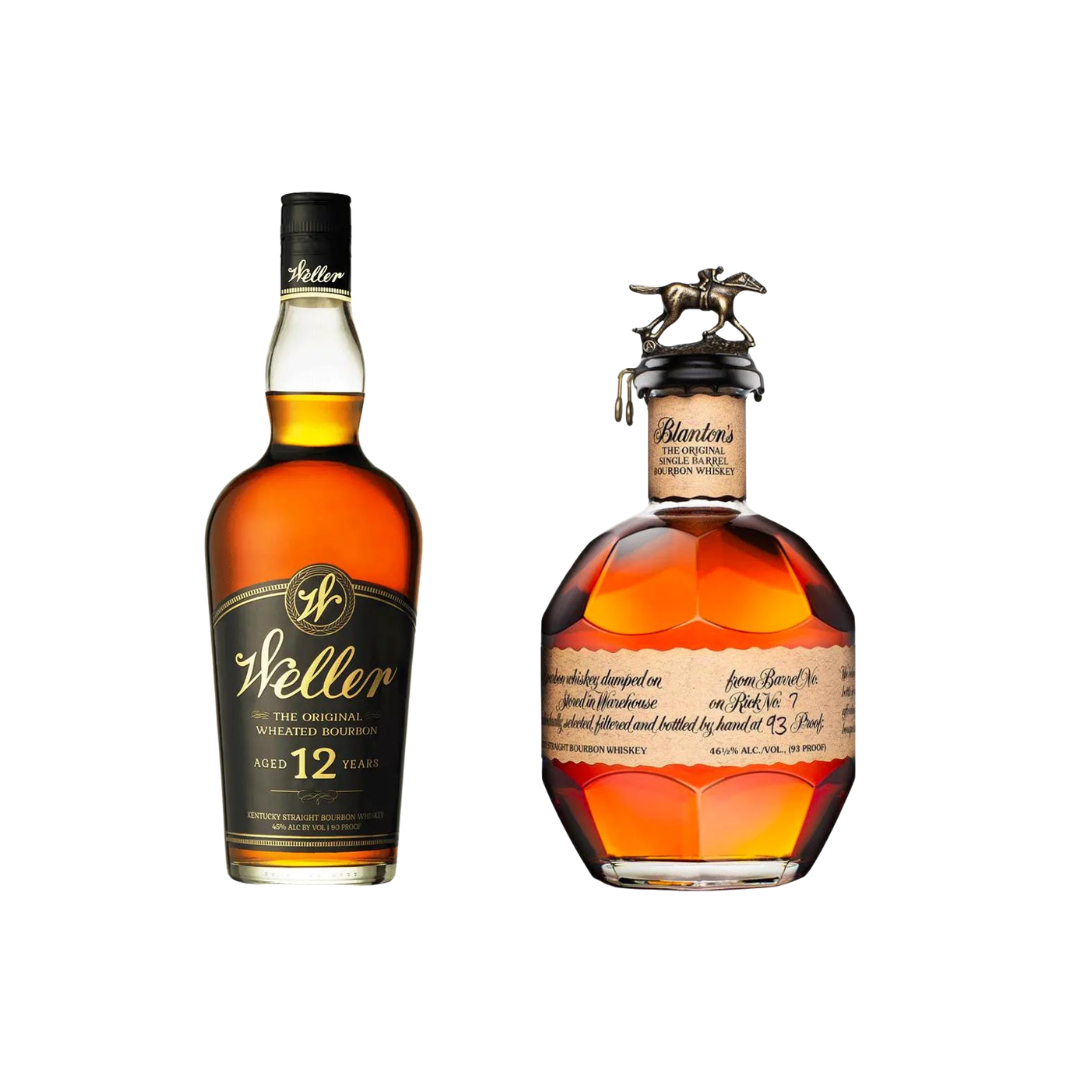 Blanton's Original Single Barrel Bourbon Whiskey, Weller 12 Bundle