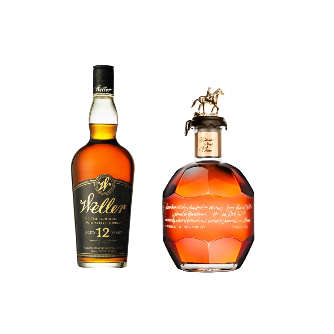 Blanton's Gold Single Barrel Bourbon Edition 700ml, Weller 12 Bundle