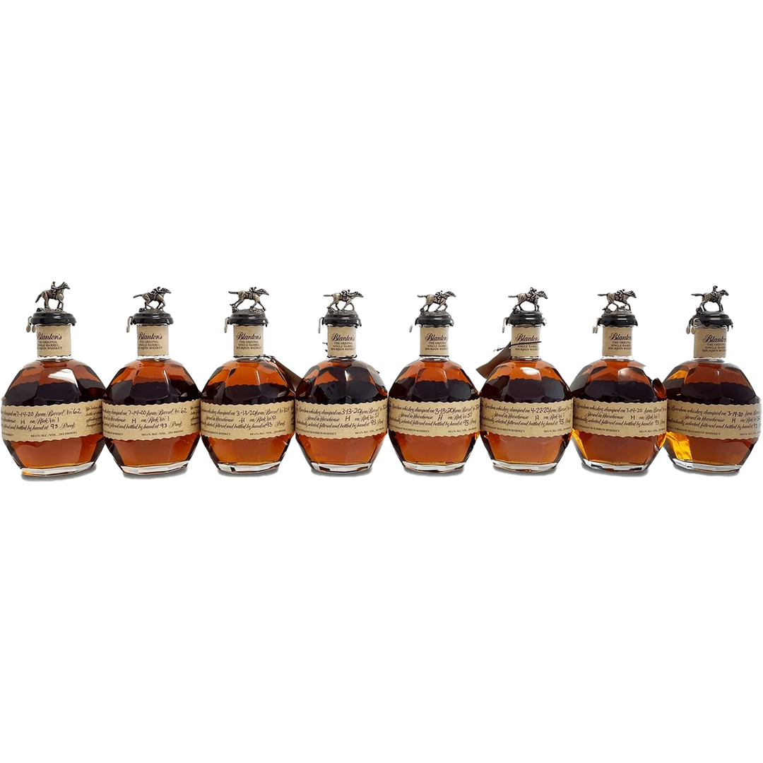 Blanton's Original Single Barrel Bourbon Whiskey Edition Full Complete Horse Collection 8pk