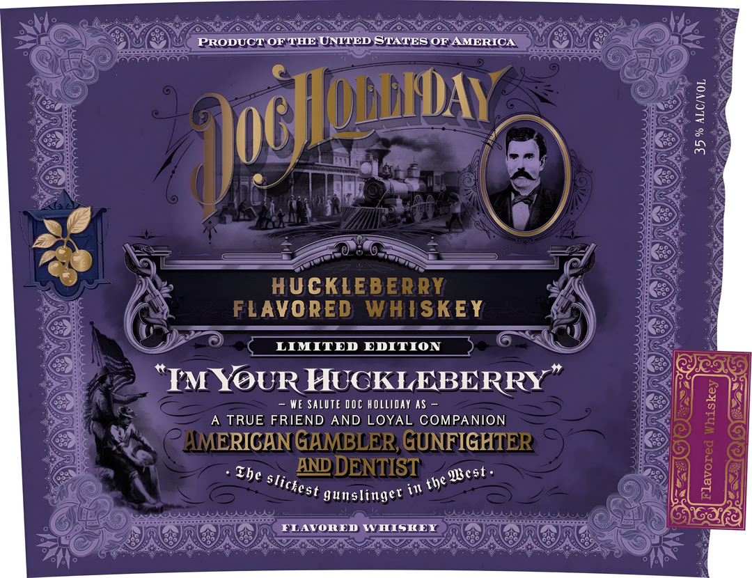 Doc Holliday Huckleberry Flavored Whiskey “I’m Your Huckleberry” Limited Edition
