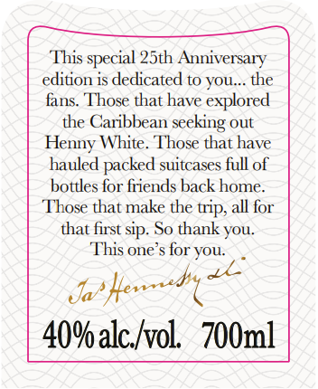 Hennessy Henny White 25th Anniversary - Goro's Liquor